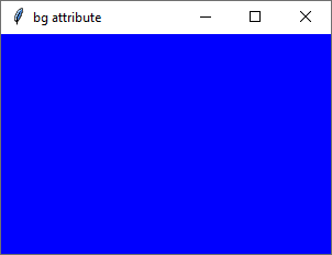 Comment définir la couleur d'arrière-plan de Tkinter - attribut bg